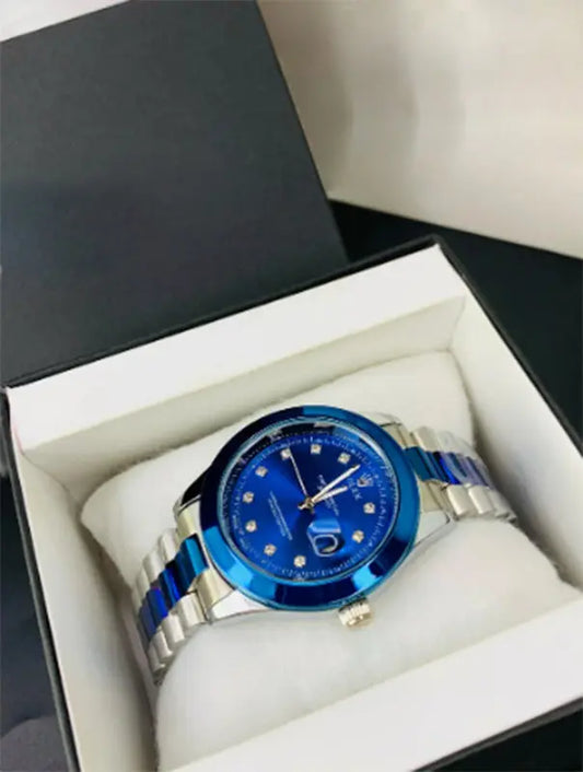 rolex watches blue dial - veon watches