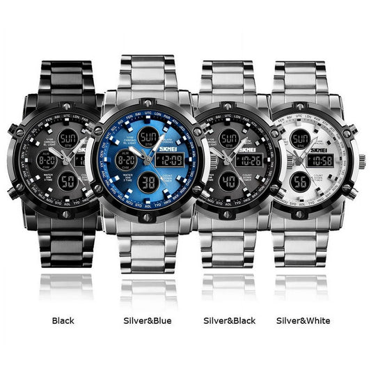 TOKDIS Men’s Luxury – Digital Sports Watch, Stainless Steel Edition